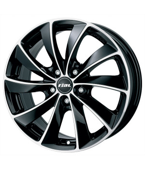 Jante RIAL 8,5x19 Lugano 859 negru 5x120 ET20 CH Jante RIAL 8,5x19 Lugano 859 negru 5x120 ET20 CH