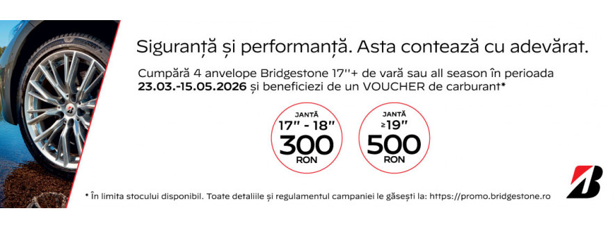Campanie anvelope BRIDGESTONE Vara si All-Season