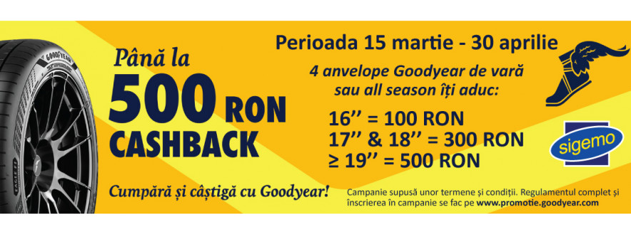 Campanie anvelope GOODYEAR Vara si All-Season