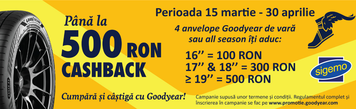 Campanie anvelope GOODYEAR vara si all seasons